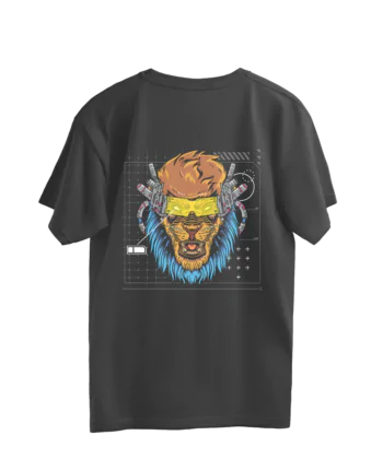 cybrog lion oversized t-shirt enegma.store