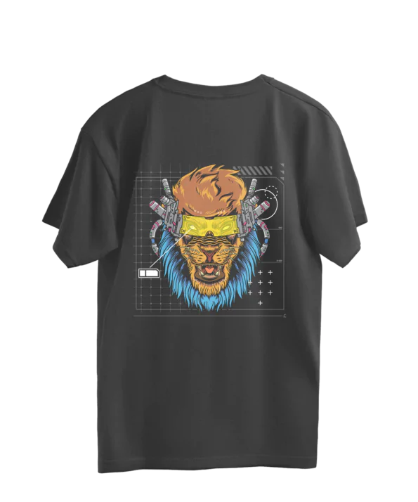 cybrog lion oversized t-shirt enegma.store