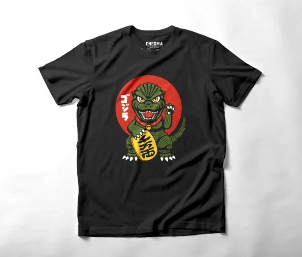 womens-dino-black-half-sleeves-closeup enegma